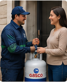 Entrega de gas