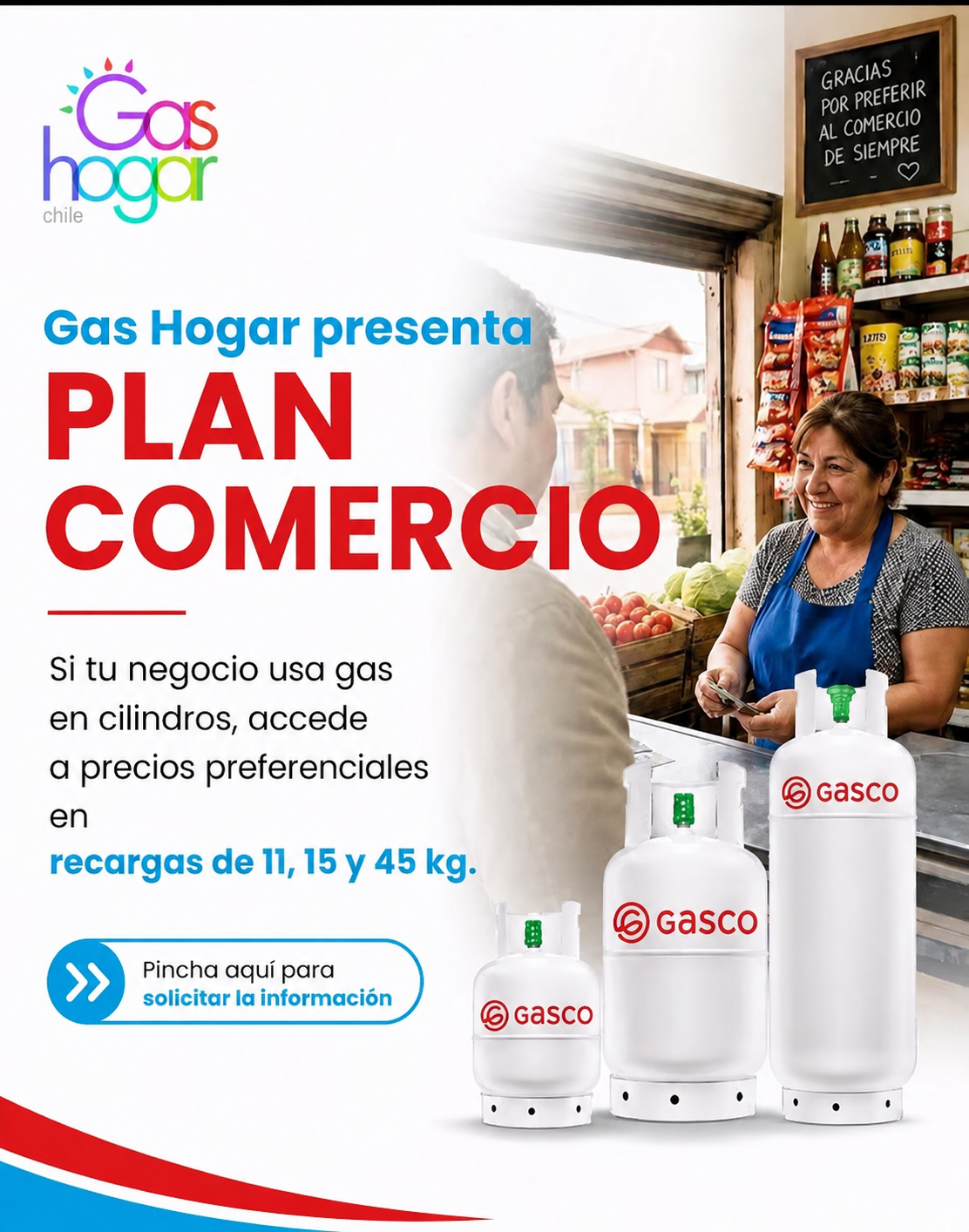 Plan Comercio Gasco para negocios